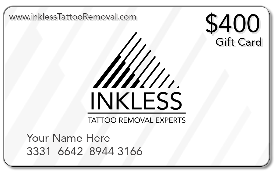 Half Price $400 Inkless Gift Card (SAVE $200 - Limit One Per Client)